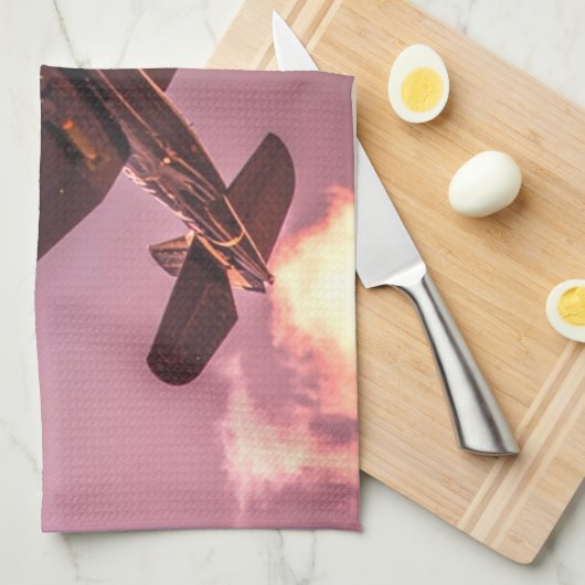  vliegtuig Beauful Sky Theedoek (Quarter Fold)