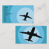 Vliegtuig - bedrijf visitekaartje (Voorkant / Achterkant)