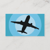 Vliegtuig - bedrijf visitekaartje (Achterkant)