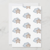 Vliegtuig Beer-y eerste verjaardag blauw Kaart (Achterkant)