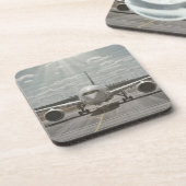 Vliegtuig    bier onderzetter (Linkerzijde)