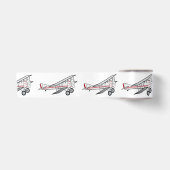 Vliegtuig: Biplane 3 inch Satijnen Lint (Voorkant)