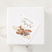  Vliegtuig Biplane Boy's Birthday Bedankjes Labels (In situ)