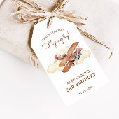  Vliegtuig Biplane Boy's Birthday Favor Cadeaulabel