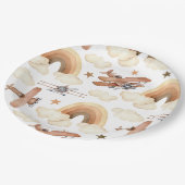 Vliegtuig Biplane Boy's Birthday Papieren Bordje (Gekanteld)