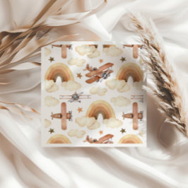  Vliegtuig Biplane Boy's Birthday Pattern Servet