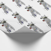  vliegtuig Biplane The Gloster Gladiator Cadeaupapier (Hoek)