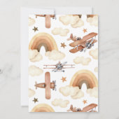  Vliegtuig Biplane Two Fly Birthday Kaart (Achterkant)