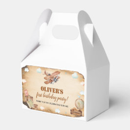  vliegtuig Birthday Favor Box Bedankdoosjes