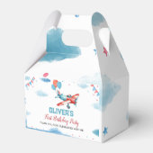  vliegtuig Birthday Favor Box Bedankdoosjes (Achterkant)