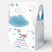  vliegtuig Birthday Favor Box Bedankdoosjes (Geopend)