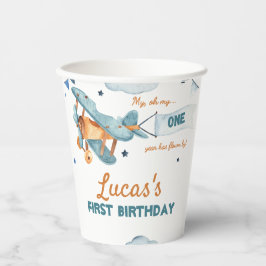 vliegtuig Birthday Papieren Bekers