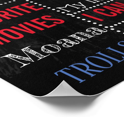 Vliegtuig Birthday Party chalkboard-poster Poster (Hoek)