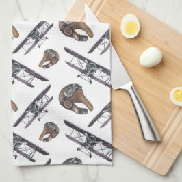  vliegtuig Birthday Theedoek