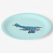 Vliegtuig: Bivliegtuig Papieren Bordje (Gekanteld)