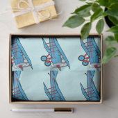 Vliegtuig: Bivliegtuig Tissuepapier (Geschenk)