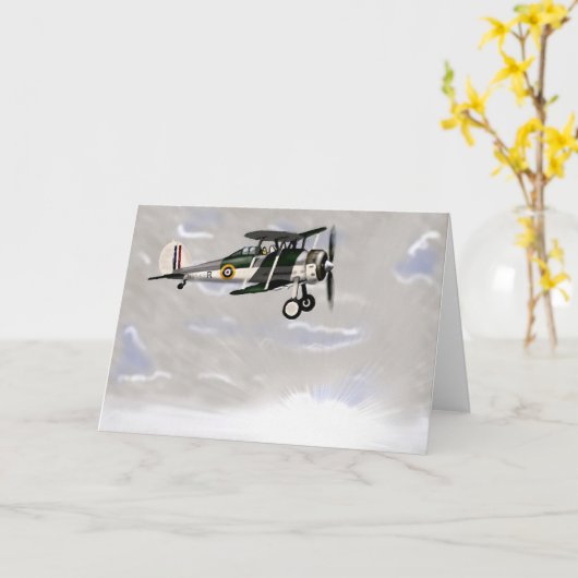 Vliegtuig blanco-kaart Kaart (Gele Bloem)