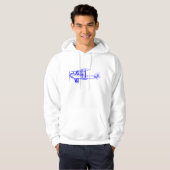 vliegtuig - blauw hoodie (Voorkant volledig)