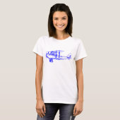 vliegtuig - blauw t-shirt (Voorkant volledig)