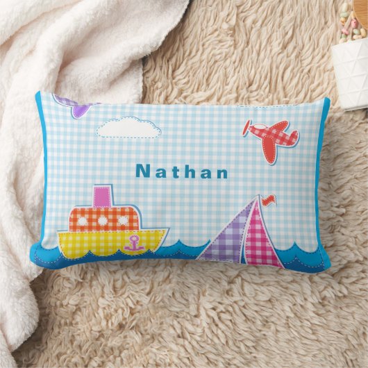 Vliegtuig Blue Sky personaliseren Kussen (Deken)