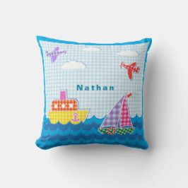 Vliegtuig Blue Sky personaliseren Kussen