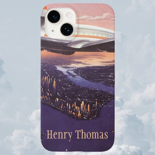  vliegtuig boven de Hudson, New York City Case-Mate iPhone Case