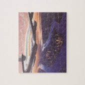 vliegtuig boven de Hudson, New York City Legpuzzel (Verticaal)