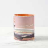 vliegtuig boven de Hudson, New York City Mok (Midden)