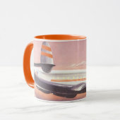 vliegtuig boven de Hudson, New York City Mok (Voorkant links)