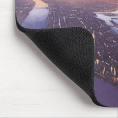  vliegtuig boven de Hudson, New York City Muismat (Hoek)