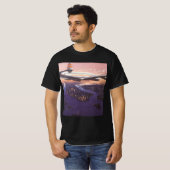 vliegtuig boven de Hudson, New York City T-shirt (Voorkant volledig)