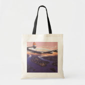 vliegtuig boven de Hudson, New York City Tote Bag (Voorkant)