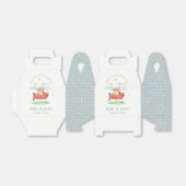 Vliegtuig boven Teddy Bear Animal Planthday Bedankdoosjes (Uitgevouwen)