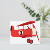  vliegtuig briefkaart (Staand voorkant)