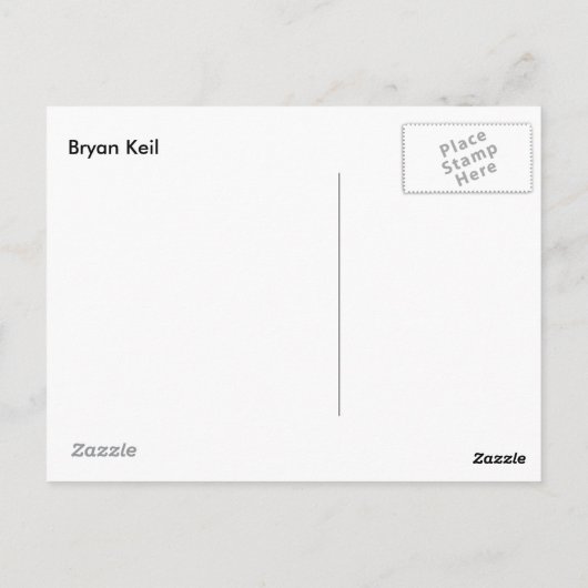  vliegtuig briefkaart (Achterkant)