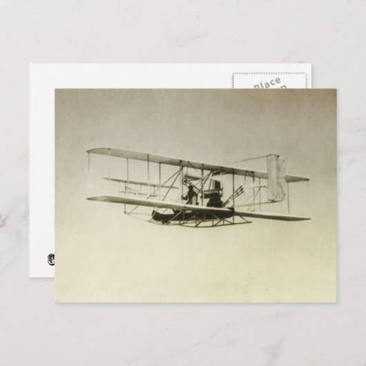  vliegtuig briefkaart (Voorkant / Achterkant)