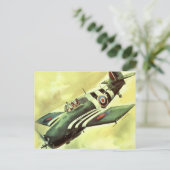  vliegtuig briefkaart (Staand voorkant)