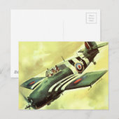  vliegtuig briefkaart (Voorkant / Achterkant)