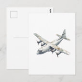 Vliegtuig Briefkaart (Voorkant / Achterkant)
