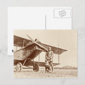  vliegtuig briefkaart (Voorkant / Achterkant)