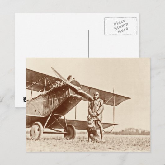  vliegtuig briefkaart (Voorkant / Achterkant)