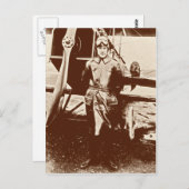  vliegtuig briefkaart (Voorkant / Achterkant)