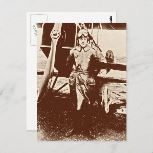  vliegtuig briefkaart (Voorkant / Achterkant)