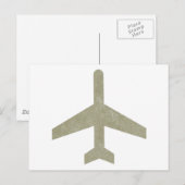  vliegtuig briefkaart (Voorkant / Achterkant)
