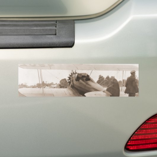  vliegtuig bumpersticker (Op auto)