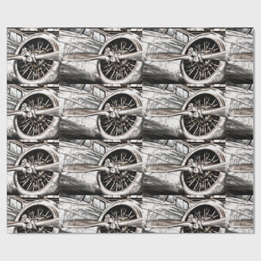 vliegtuig cadeaupapier (Vlak)