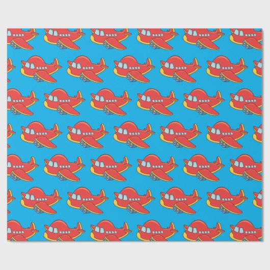 vliegtuig cadeaupapier (Vlak)