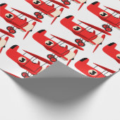  vliegtuig cadeaupapier (Hoek)