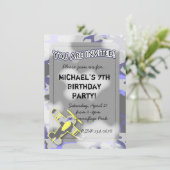 Vliegtuig Camouflage Birthday Uitnodiging (Staand voorkant)