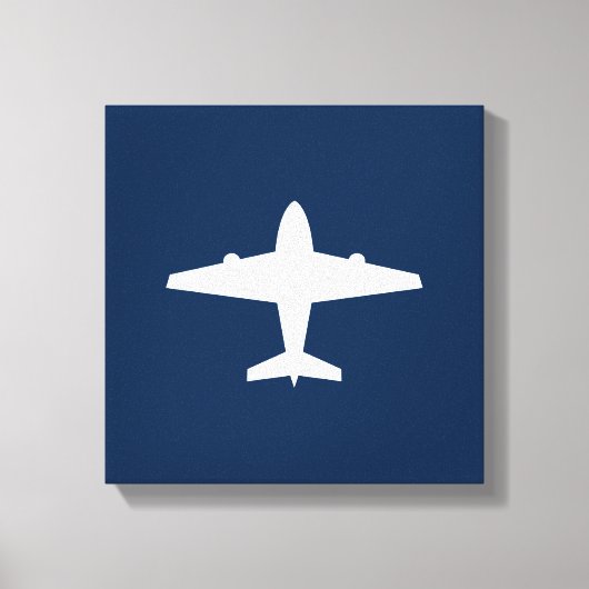 Vliegtuig Canvas Art Print (Voorkant)